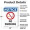 Signmission No Smoking OSHA Notice Sign, Plastic, 10in W x 14in L, 2PK OS-2PACK-NS-P-1014-V-14808 - alternate 2